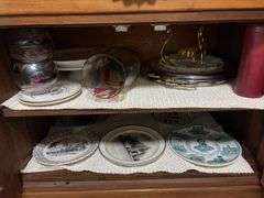 Johnson Brothers china, serving plates and platters, vases, local collector plates and more