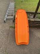 2 plastic sleds