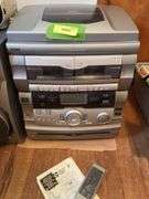 Sony Dream Machine with remote and GPX 5 disc home music system with remote