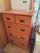 5 drawer Nathan Hale dresser 18D x 30L x 46H