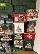 30 +/- Christmas village type house/buildings and accessories