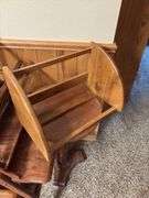 Small wood table, magazine rack, shelves, etc 6 pcs
