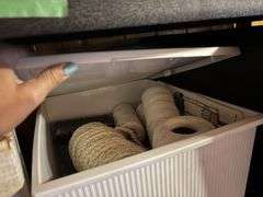 Crafting items on shelving unit