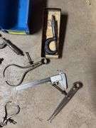 Micrometers, inside & outside calipers, veneer calipers