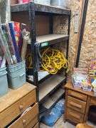 Metal shelving unit and very heavy duty extension cord
