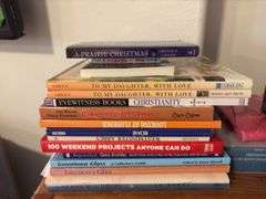 Various books, bowl See photos