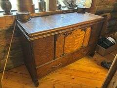 Beautiful waterfall style antique trunk