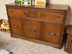 Vintage sideboard 20D x 56L x 37H NO CONTENTS