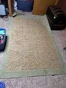 Green tone area rug 5 x 8