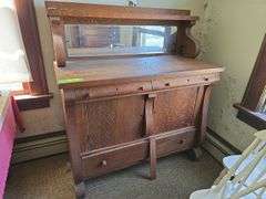 Oak sideboard 21D x 48L x 53H
