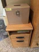 Metal file box and two drawer stand, good for anything!