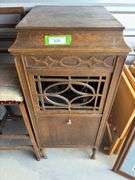 Edison phonograph cabinet and stool