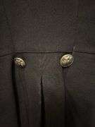 Size M military coat, buttons marked NFS