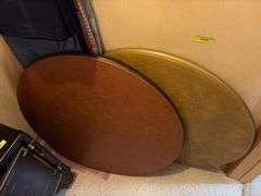 (2) 40" round  card tables