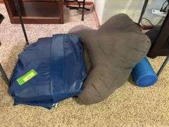 2 air mattresses, arm pillow and back roller