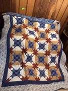 74x90 quilt Star Gazing, quilted in 2010