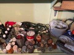All on shelves includes all kinds of hardware, tools, tins, seal, tapes, etc BRING YOUR BOXES!!