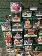 30 +/- Christmas village type house/buildings and accessories