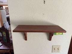 Amana walnut clock shelf 7 x 18