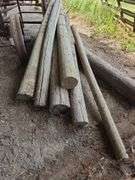 (7) 8' Corner posts from 5" to 8"