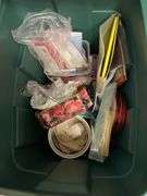 5 boxes and totes full of crafting items