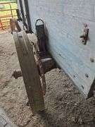 Wooden double box wagon on steel wheel gear 10.5' box