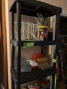 Office supplies, sewing supplies, etc The Sewing Machine Drawers previously in this lot are NOT included.NO SHELF