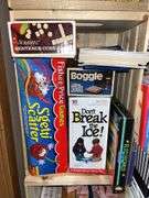 4 wood crates w/ all kinds of games and education materials