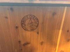 Beautiful waterfall style antique trunk