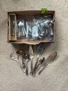 Old flatware and serving pcs