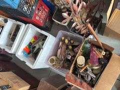 Five boxes of miscellaneous home decor