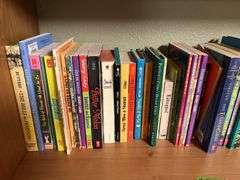 LOTS of paperback books 3 shelves