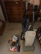 Two vacuums-Hoover Elite and Sanitaire heavy duty