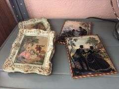 Two silhouettes and two other pictures