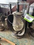 Two Dietz lanterns and two small skaters lanterns