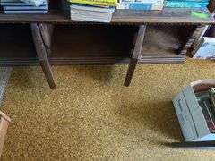 Coffee table with sliding doors No contents