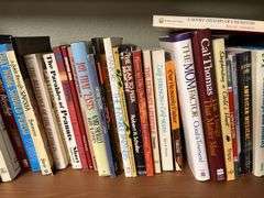 3 shelves of books Please see photos