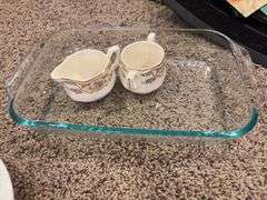 Baking and serving dishes, Corning ware and glass