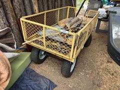 Metal garden cart