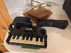 Piano telephone and airplane table lamp