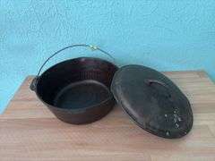 10 5/8” Dutch oven with lid marked No.8