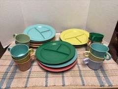 Retro plastic dishes and cups Hemcoware