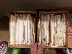Four boxes of patterns