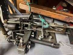 Level, vise, screwdrivers, air hose and drop cord Shelf 2 & 3, L side of shelf