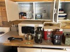 Apartment kitchen cupboard contents!