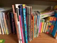 2 shelves of kids books