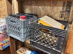 Large assortment of craft items, including thread, foam board, embroidery floss, pots, wood cut out items and so much more