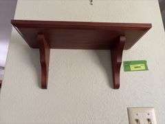 Amana walnut clock shelf 7 x 18