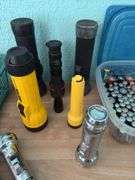 Flashlights and large quantity of AA batteries