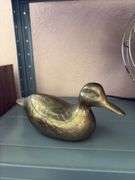 Heavy brass duck